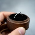 thumbnail image 2 of YongCo Wood Jewelry Box Rings Display Case Jewellery Organiser Storage Chest For Proposal Engagement Wedding Rings Display Case, 2 of 20