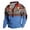 2#Light Blue, variant on DPTALR Men's Fashion Printed V-Neck Buttons Long Sleeves Casual T-shirt,Blue, S