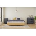 thumbnail image 1 of Nexera 3-Piece Bedroom Set With Bed Frame, Nightstand And Dresser In Queen|Natural Maple & Charcoal Grey, 1 of 8