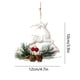 thumbnail image 3 of Fiudx Ofertas de la semana Adornos navideños Colgantes de cabeza de ciervo Colgantes decorativos para árboles de Navidad Colgantes decorativos con campanas navideñas, 3 of 6