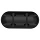 thumbnail image 1 of Clips para cables Enrollador de escritorio de oficina Gestión ordenada Organizador de cables flexible Soporte para cables Cable de carga USB para ratón Cable de alimentación 2 solt negro, 1 of 6