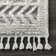 thumbnail image 5 of nuLOOM Ansley Moroccan Lattice Tassel Light Grey 8' Modern Square Rug, 5 of 9