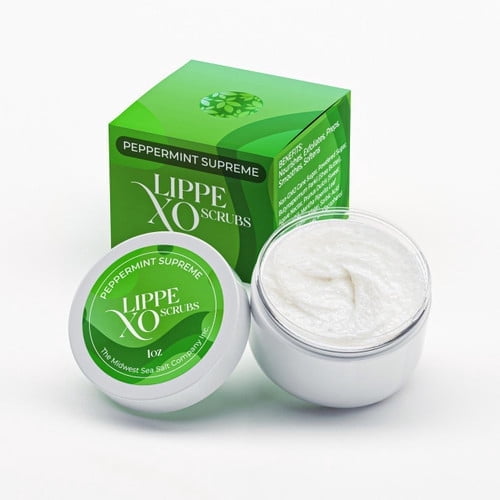 Midwest Sea Salt Company Peppermint Supreme Exfoliating Lip Scrub
