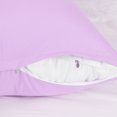 thumbnail image 4 of Zippered Body Pillow Case Cover Soft Microfiber Long Pillowcases Violet 20x60, 4 of 8