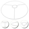 thumbnail image 4 of Howish lampshade frames DIY Drum Lamp Shade Ring E27 Galvanized Wire Bracket 30cm White,iron(11.81"X11.81"X1.38"), 4 of 9