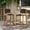 Dark Brown, variant on Christopher Knight Home Boho 28” Outdoor Wicker Barstools, Solid Wood Frame, Natural, Set of 2