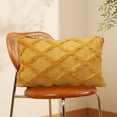 thumbnail image 5 of RKSTN (30X50Cm) Plush Striped Pillow Case Yellow, 5 of 5
