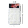 thumbnail image 6 of dianhelloya 100 Nail Tip Half Cover Extending French Style Short Clear Extension Artificial DIY Tips 4, 6 of 8