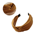 thumbnail image 3 of Bandas para la cabeza para mujer, moda antideslizante para mujer, hecha con tela antideslizante única, diadema anudada de cuero de larga duración Ormromra CPB-DE-LYY741-2, 3 of 5