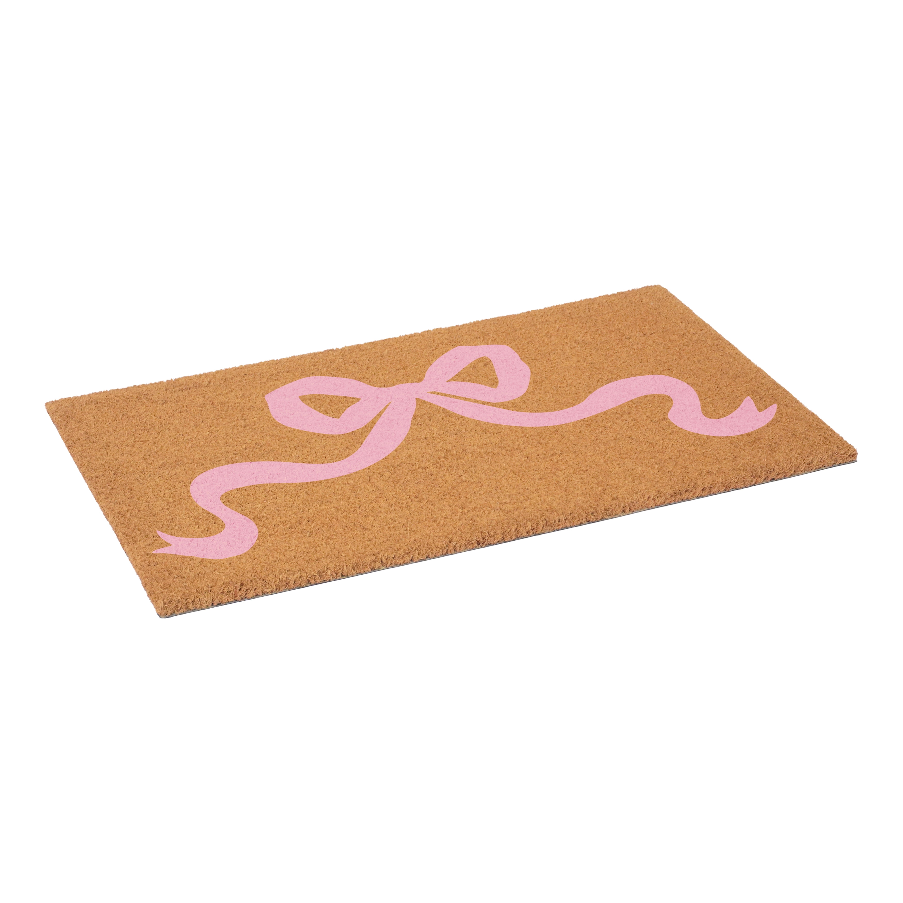 Pretty Pink bow Doormat, 17" x 29"