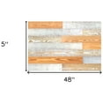 thumbnail image 2 of HomeRoots 478492 0.25 x 5 x 48 in. Thermo Treated Gold White wash Mixed Color Wood Wall Plank Large Set, 2 of 5