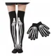 thumbnail image 1 of Calcetas Largas Y Guantes De Calavera Halloween Esqueleto, 1 of 8