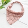 thumbnail image 1 of Pañuelo floral para mujer Pañuelo elástico suave Boho Banda para el cabello Rosa Hugo bandanas de pelo, 1 of 10