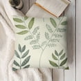 thumbnail image 3 of YINGXI  Block Print Throw Pillow Covers Green Botanical Pillow Cases Vintage Plant Decorative Cushion Covers for Sofa Couch 24x24in, 3 of 5