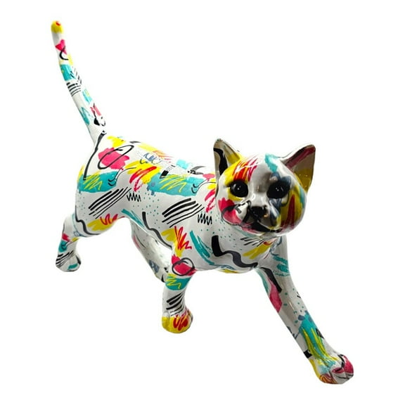 Colorful Cat Figurine