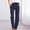 Blue, variant on BILIKEYU Women's Cotton Linen Solid Color Casual Wide Leg Long Pants, Womens Pants Trendy, Casual Pants for Women, Jogging Pants for Women