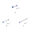 thumbnail image 4 of Soidarity Reemplazo de luz de tienda de PVC, gancho plegable autoadhesivo, recargable, alimentado por USB, ajustable, lámpara de Camping para Picnic en carpas 52cm Soidarity OD029302-03, 4 of 6