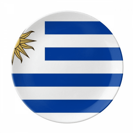 

Uruguay National Flag South America Country Plate Decorative Porcelain Salver Tableware Dinner Dish