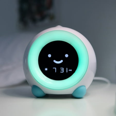 LittleHippo - MELLA All-in-One Alarm Clock with Sleep Trainer for Kids - TROPICAL TEAL