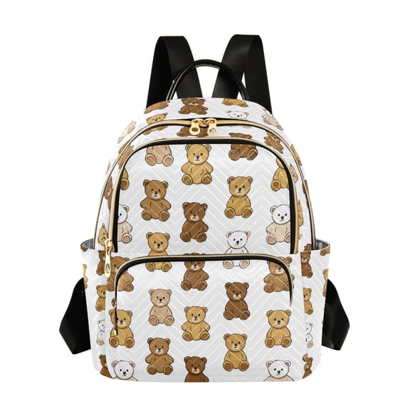 Fashion backpack Cute Bear quilted backpack women travel backpack suitable for travel sports