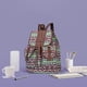 thumbnail image 1 of Ethnic Style Pattern Backpack Canvas Bag Fashionable Personality Travel Strap Backpack, 1 of 8