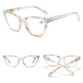 thumbnail image 4 of 4 Pairs of Green Floral Cat Eye Reading Glasses 2.50 Ladies Spring Hinge Readers +2.50 for Women HD, 4 of 5