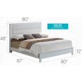 thumbnail image 5 of Sturdy White Transitional King Bed for Reliable Rest & Assembly, 5 of 5