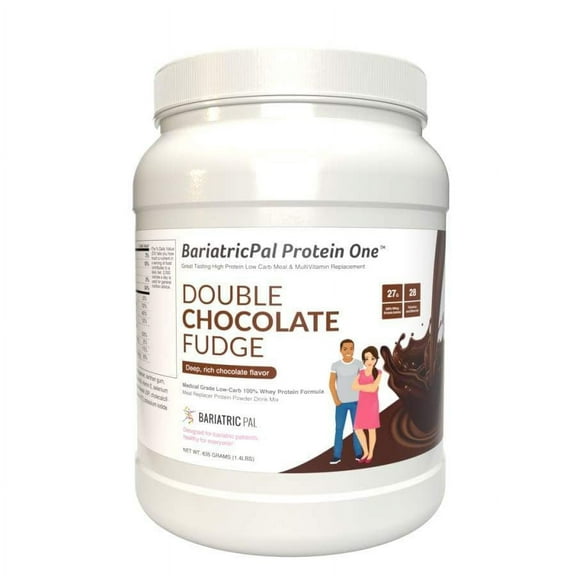 Protein ONE™ Complete Meal Replacement with Multivitamin, Calcium & Iron by BariatricPal - Double Chocolate Fudge