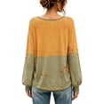 thumbnail image 5 of Stamzod Long Sleeve Tops for Women Fashion Pumpkin Printed Crewneck Blouses Loose Casual Fall Halloween Shirt, 5 of 5