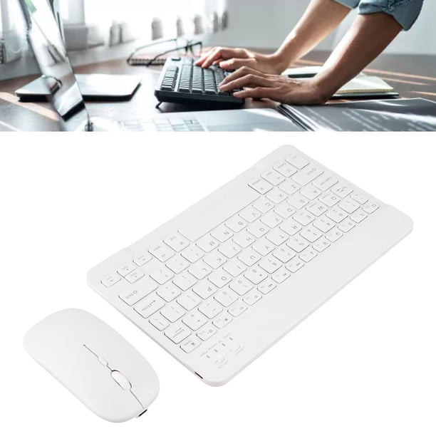 Juego De Teclado Y Ratón Inalámbricos, 800/1200/1600/2400DPI Compatible Con2,4G, Panel Antideslizante Impermeable A Prueba De Polvo, Teclado De Computadora Para Oficina
