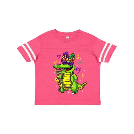 

Inktastic Mardi Gras Party Alligator Gift Toddler Boy or Toddler Girl T-Shirt
