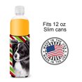 thumbnail image 4 of Border Collie Candy Cane Holiday Christmas Ultra Hugger for slim cans, 4 of 6