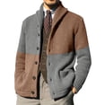 thumbnail image 1 of Wyzesi Cardigan Fall Sweaters for Men Mens Fashion Color Blocking Button Cardigan Sweater Mens Cardigan Sweaters, 1 of 3
