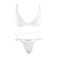 thumbnail image 2 of Babydoll Dress for Women Women Lingerie Set Two Underwear Lingerie Underwear Mesh Elegant Teddy Lingerie for Women, 2 of 5