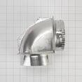thumbnail image 2 of Conector de ventilación tipo codo para secadoras Whirlpool 4396006RW de aluminio, 2 of 6
