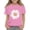 Pink, variant on Big Girls Sunflower Print Short Sleeve T-Shirt Summer Casual T Shirt, Sizes 3-13