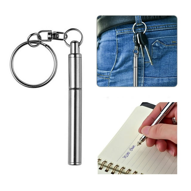 Product Category Pen 2 | Product Title Keyring Pen Mini Pen Metal Telescopic Steel Ring Tool Telescoping Key Stainless & Stationery | Platform Competitor Title Keyring Stainless Tool Pen Mini Ring