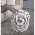 thumbnail image 5 of Modern Water-Resistant Handcrafted Cylindrical Pouf | Durable Indoor Accent for Living Rooms & Bathrooms | Stylish Seat for Homeowners & Interior Designers, 5 of 5