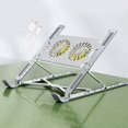thumbnail image 1 of Soporte de almohadilla de enfriamiento para computadora portátil Baoblaze ajustable de aleación de aluminio, 1 of 7