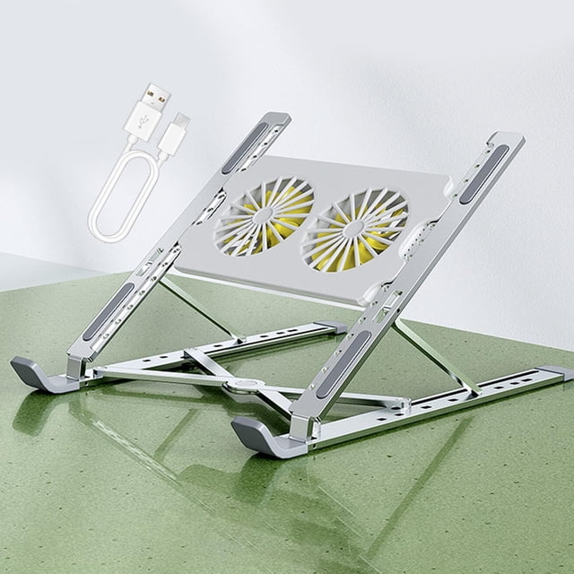 Soporte de almohadilla de enfriamiento para computadora portátil Baoblaze ajustable de aleación de aluminio