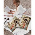 thumbnail image 5 of Waterproof Outdoor Throw Pillows with Inserts 12"x20" Set of 2, Spring Birdhouse Soft Decorative Pillowcases for Couch Bedroom, Red Floral Botanical Birds Vintage Pillow Covers for Sofa Living Room, 5 of 8