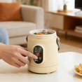 thumbnail image 4 of Mini Electric Pot, 500W Stainless Steel Electric Cooker Portable Ramen Cooker Small Cooking Pot for Dorm Office Travel, Rapid Noodles Cooker Stainless Steel Pot, 4 of 9