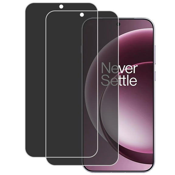 KIQ For OnePlus 15 2-Pack CLEAR Flexible Privacy Hydrogel Film FULL Edge-to-Edge Screen Protector with Fingerprint Unlock Function