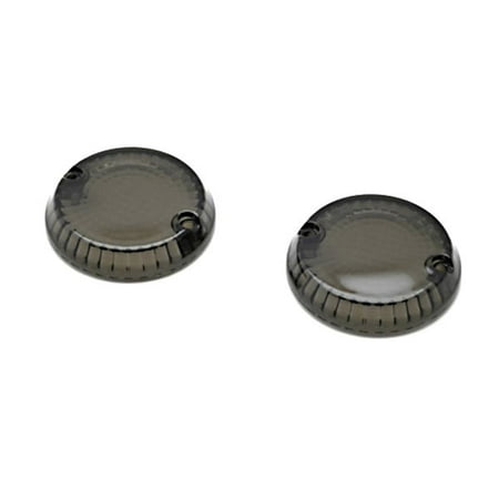 Smoke Cr 39 Lenses - Krator Smoke Turn Signal Lens Lenses Indicator Blinkers For Kawasaki Vulcan 1500 Drifter 2001-2005