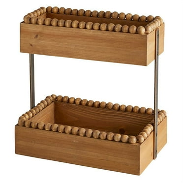 2 Tier Beaded Shelves
