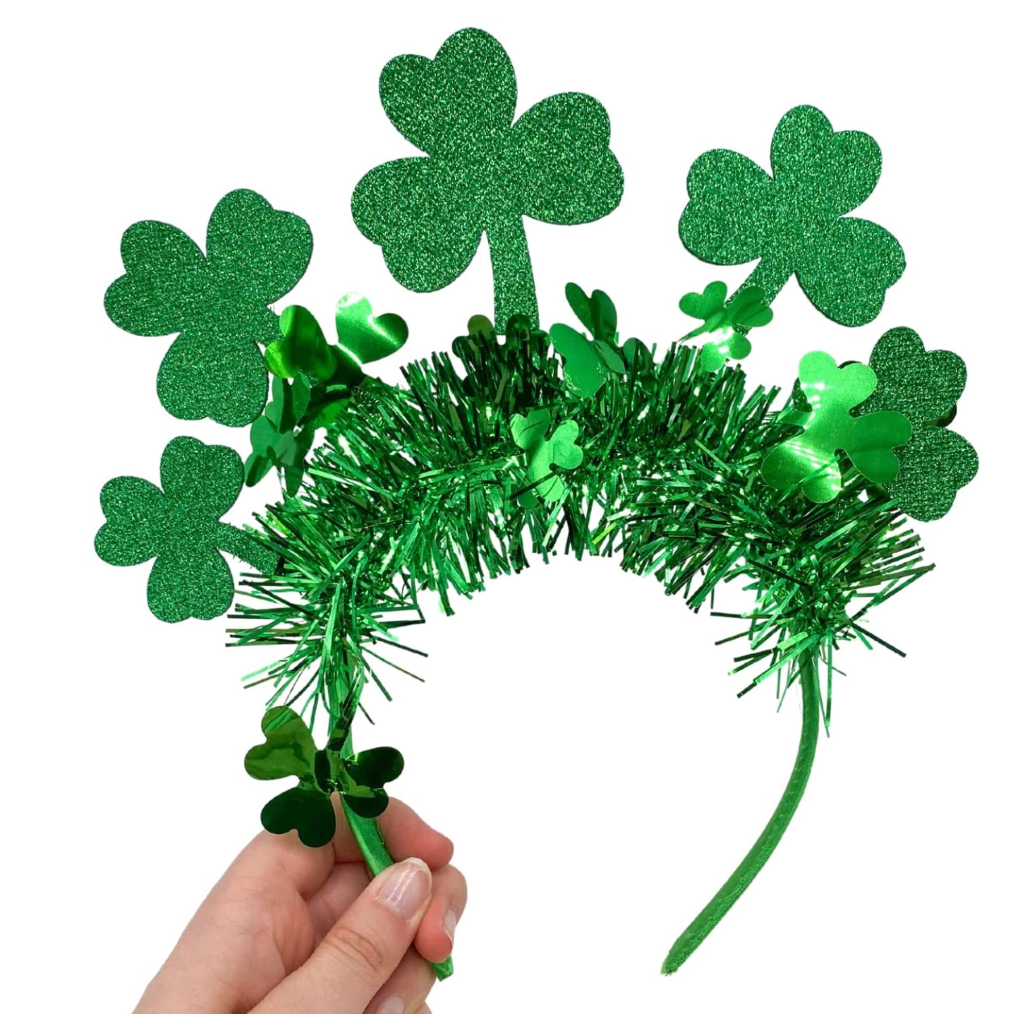 Green st pattys day Headband with Beads and Charms nwt Tutorial: St. Patrick main image 3
