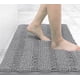 thumbnail image 1 of Alfombra de baño de chenilla a rayas, alfombras de baño extra gruesas y absorbentes, alfombra de baño de felpa suave antideslizante, se puede lavar a máquina, alfombrillas de baño para bañera, ducha, 1 of 8