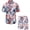 786, variant on Firefighter Emblem Hawaiian Aloha Hawaiian Short Sleeve Button-Up Shirt