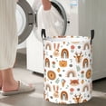 thumbnail image 5 of Rateoe cute Rainbow Animal Pattern Round Laundry Hamper Basket, Tall Hamper Basket for Blanket Storage, Nursery Clothes Hamper for Laundry in Bedroom and College Dorm-, 5 of 6