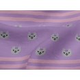 thumbnail image 4 of oneOone Viscose Jersey Fabric Stripe & Cat Face Animal Print Fabric by Yard 60 Inch Wide, 4 of 5